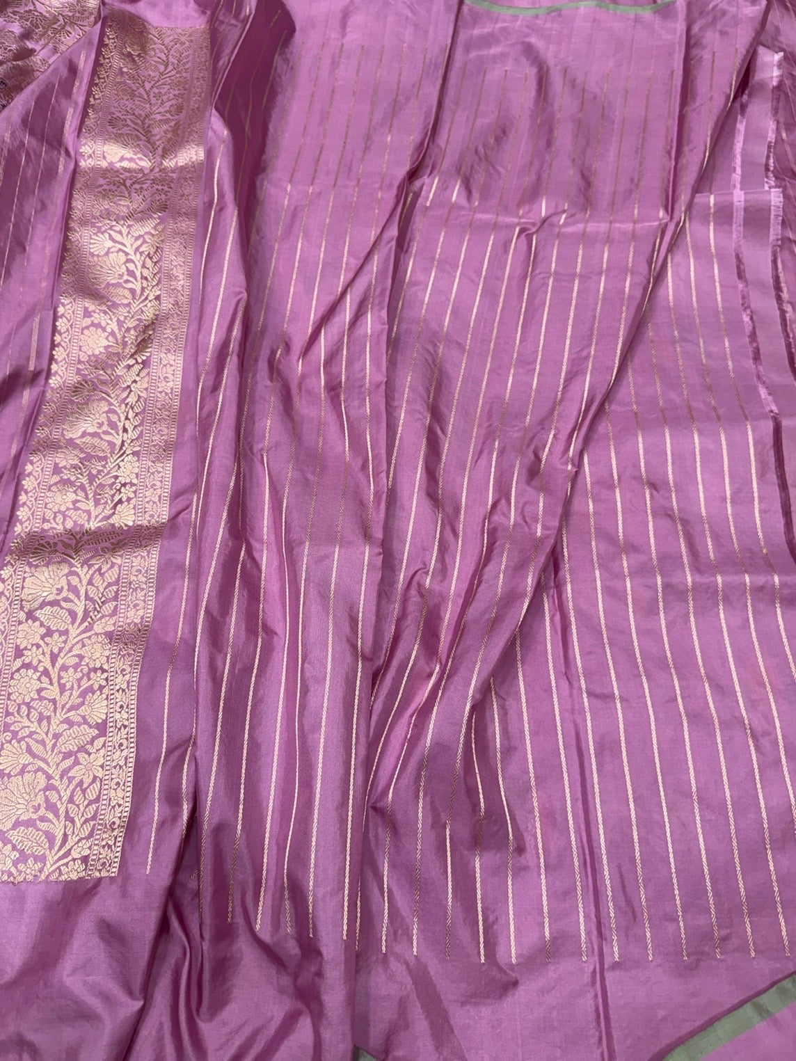 Gajiri Pink Handwoven Pure Banarasi Silk Saree
