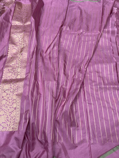 Gajiri Pink Handwoven Pure Banarasi Silk Saree
