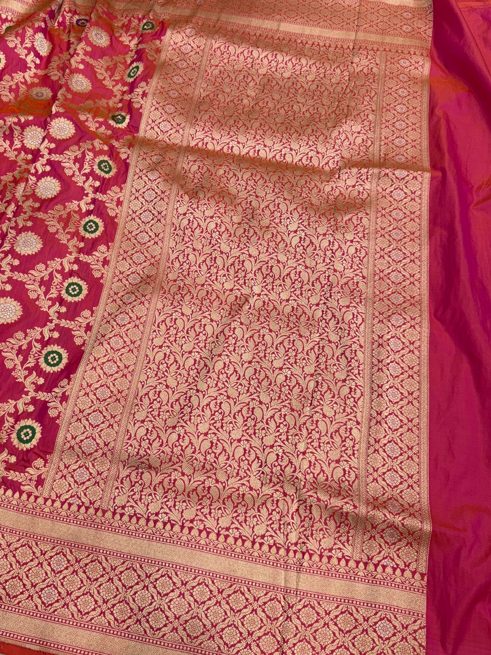 Banarasi Minakari Pure Katan Silk Saree | Pure Silk | Minakari Work | Cutwork Technique | Banarasi Katan Silk Saree