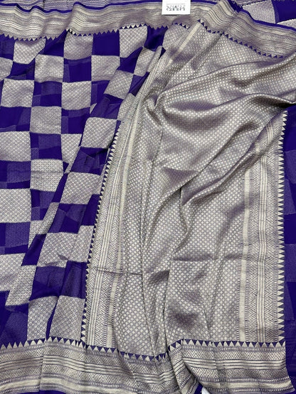 Banarasi Pure Chiffon Georgette Saree