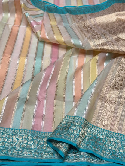 Handwoven Pure Organza Rangkaat Silk Saree