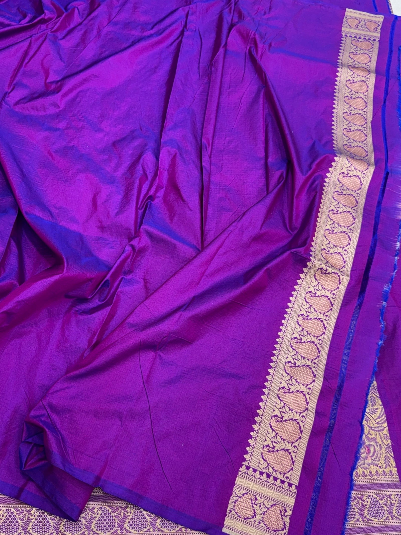 Banarasi Minakari Pure Silk Brocade Saree – Katan Silk with Intricate Minakari & Rich Brocade Weave
