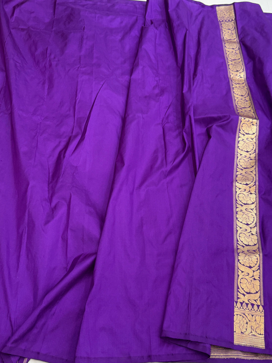 Purple Chand Tara Handwoven Pure Banarasi Silk Saree