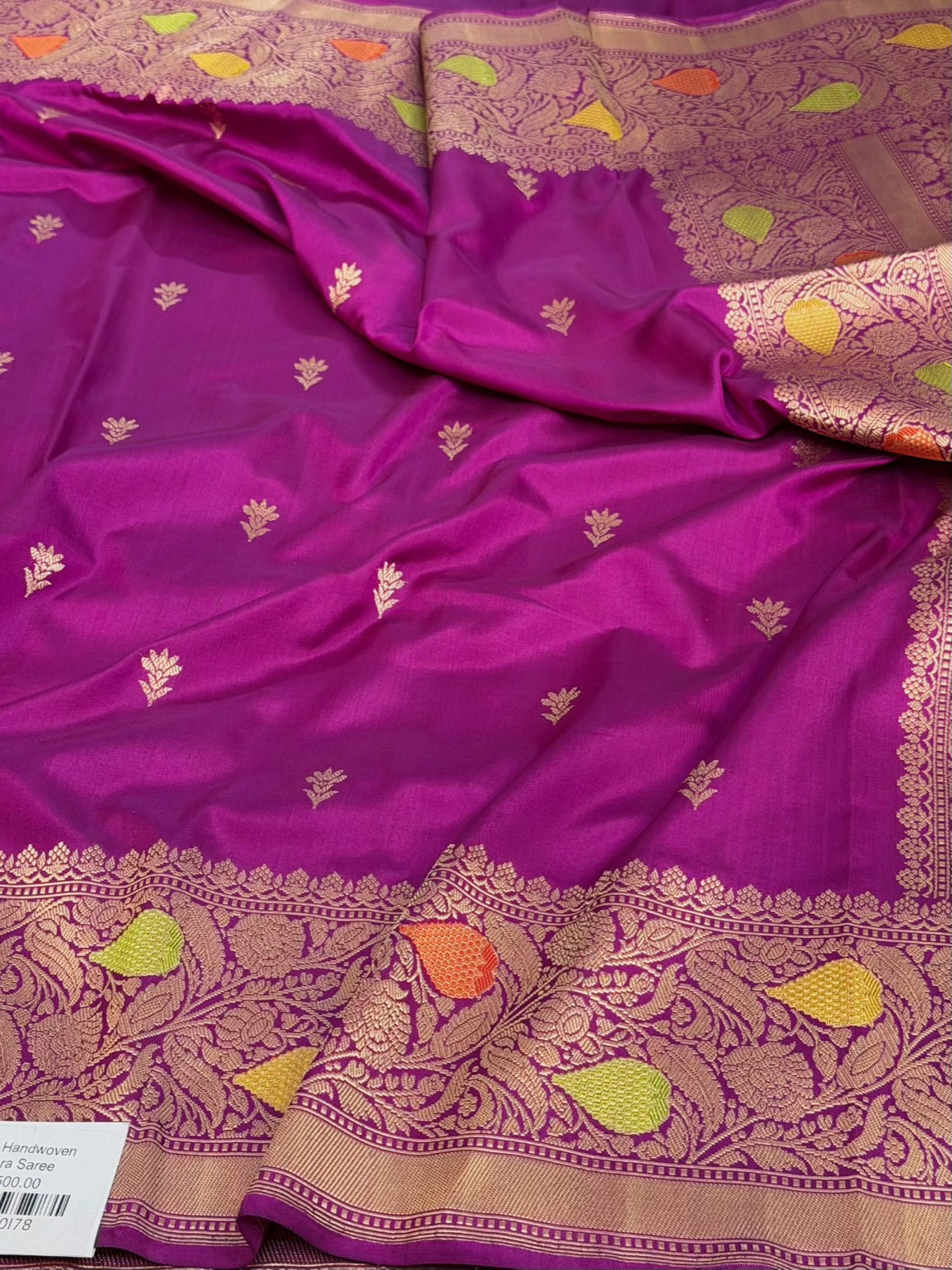 Purple Handwoven Banarasi Pure Ektara Silk Saree