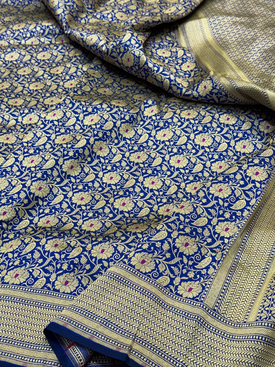 Banarasi Minakari Pure Katan Silk Brocade Saree – Rich Traditional Brocade Weave