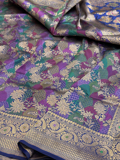 Banarasi Tilfi Minakari Pure Silk Saree