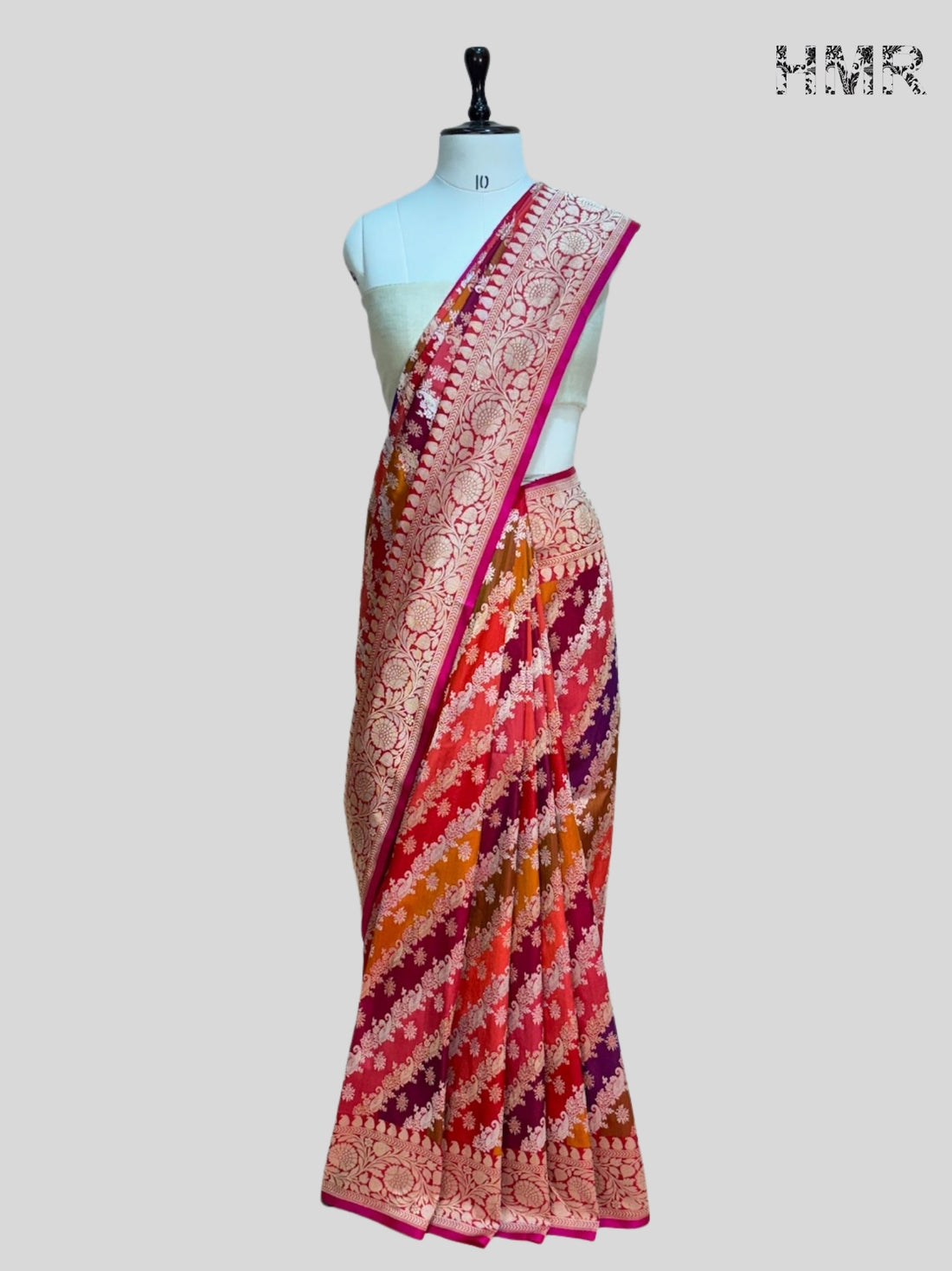 Red Rangkaat Handwoven Pure Banarasi Saree