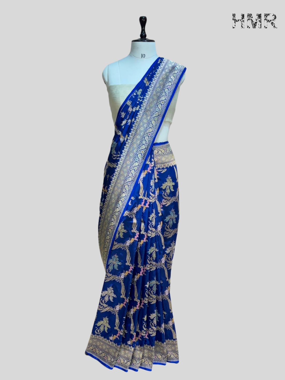 Royal Blue Handwoven Pure Banarasi Silk Saree