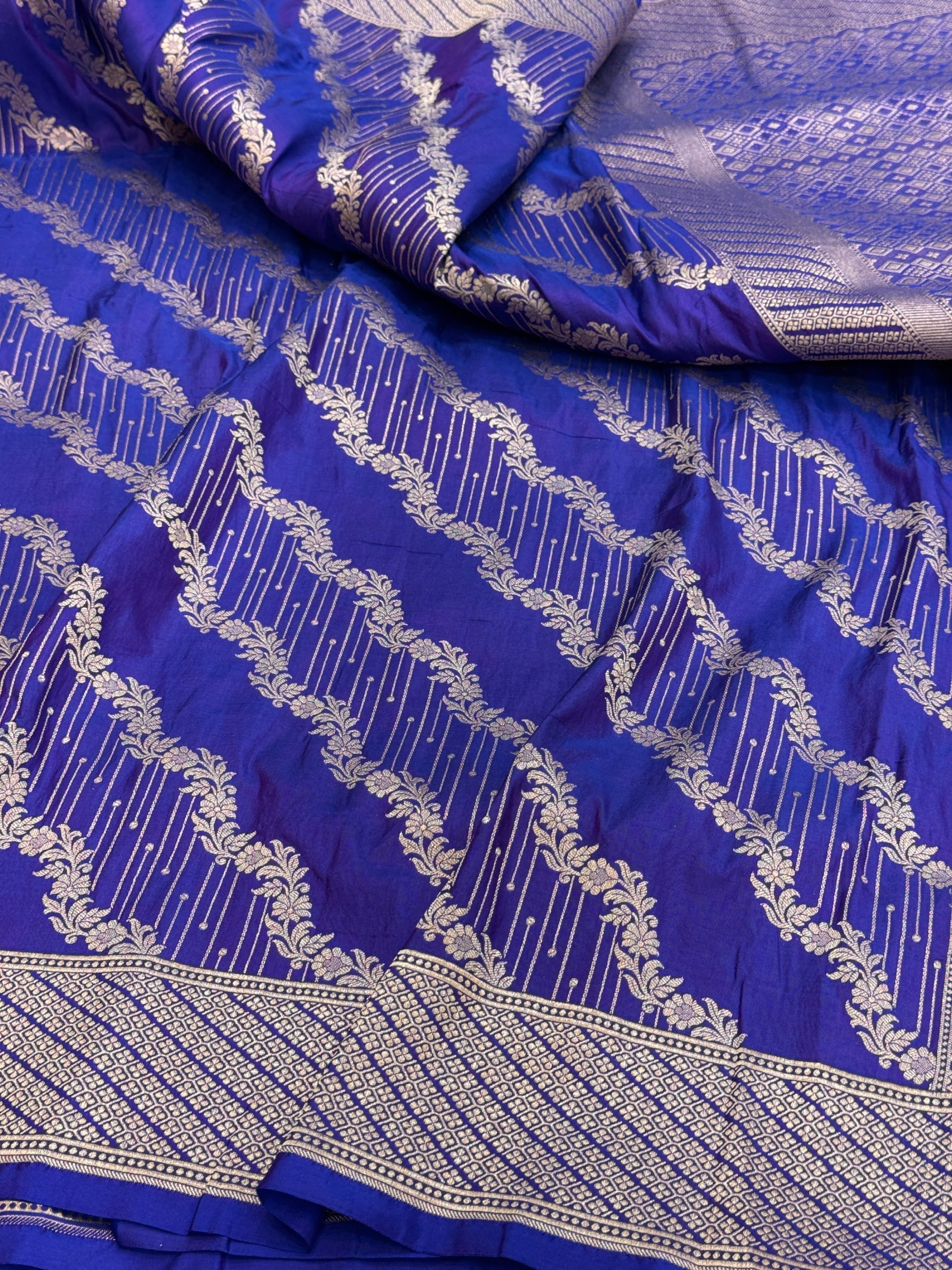 Banarasi Pure Katan Silk Saree | Pure Silk | Cutwork Technique | Banarasi Katan Silk Saree