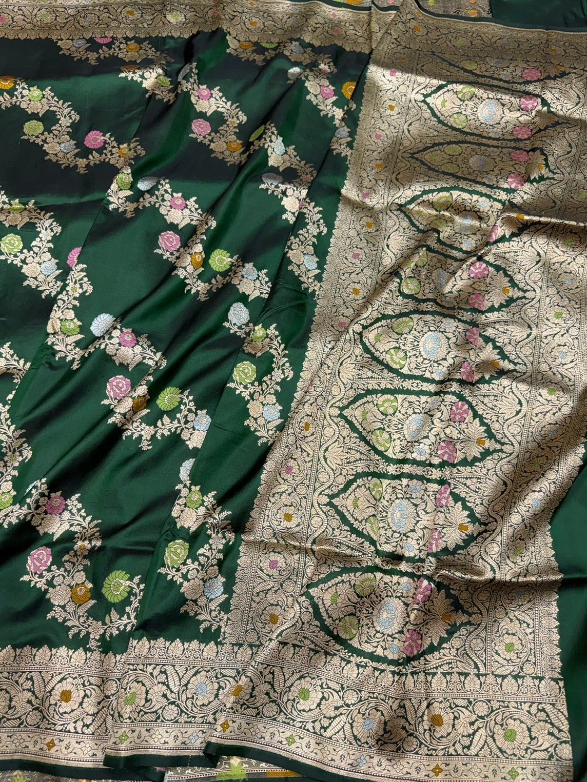 Banarasi Minakari Pure Katan Silk Saree