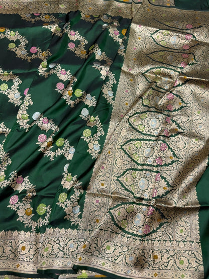 Banarasi Minakari Pure Katan Silk Saree