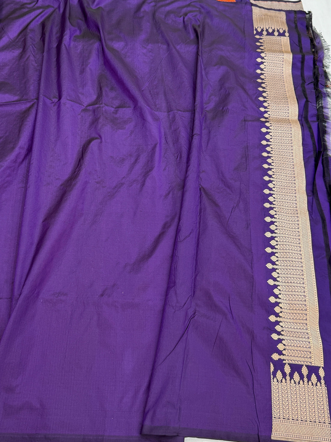 Purple Banarasi Minakari Pure Silk Saree