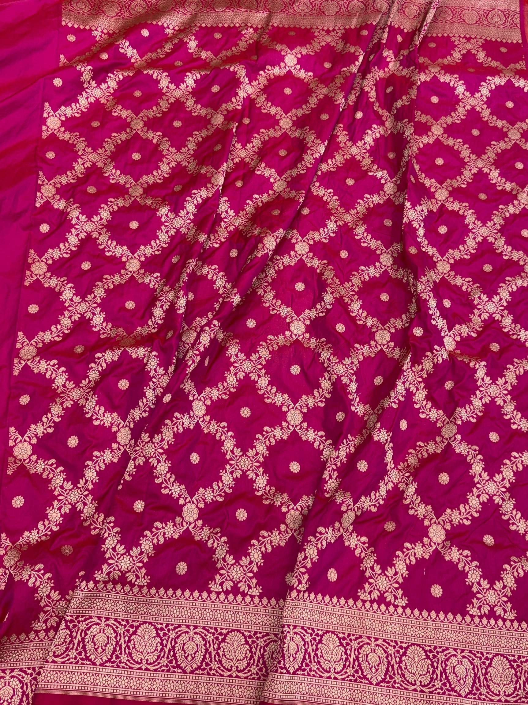 Banarasi Pure Katan Silk Saree | Pure Silk | Cutwork Technique | Banarasi Katan Silk Saree