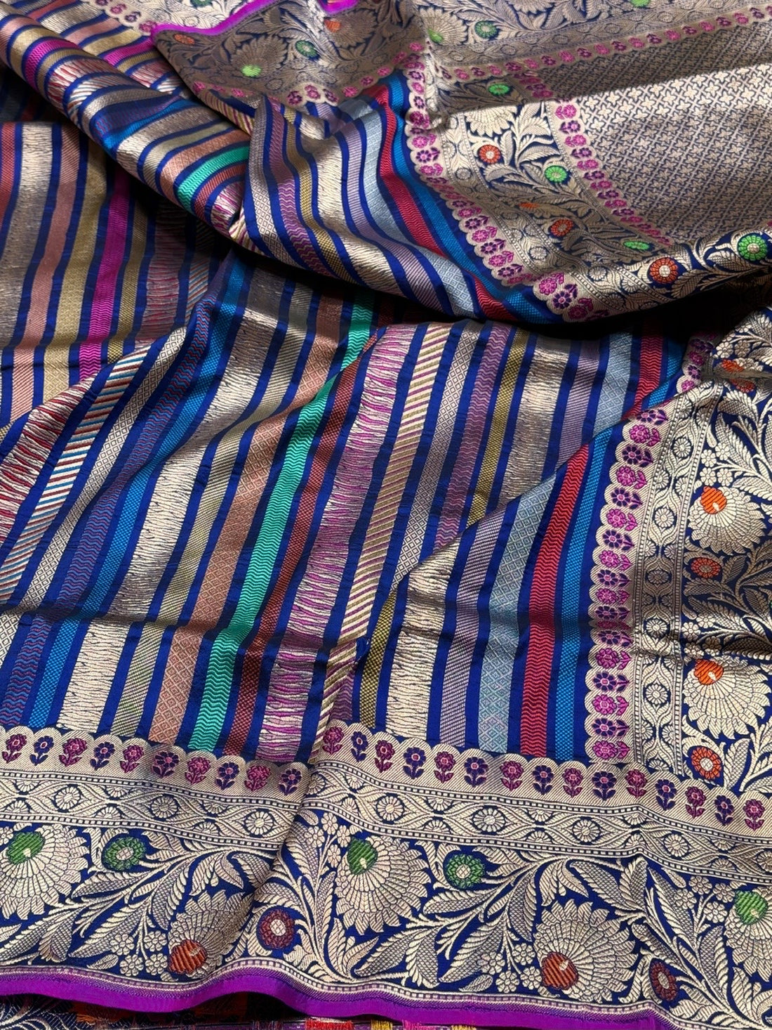 Banarasi Pure Multicolour Silk Saree