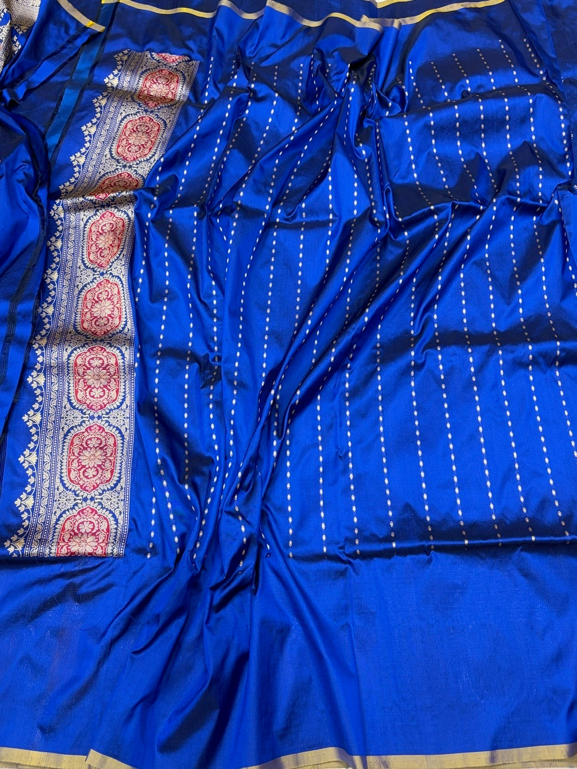 Royal Blue Handwoven Pure Banarasi Silk Saree