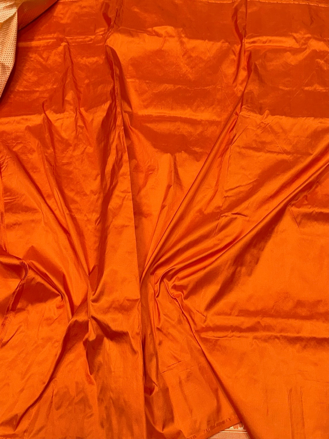 Orange Handwoven Chand Tara Koniya Pure Banarasi Silk Saree – Kadwa Weave | Bridal Katan Silk | 100% Pure Mulberry Silk