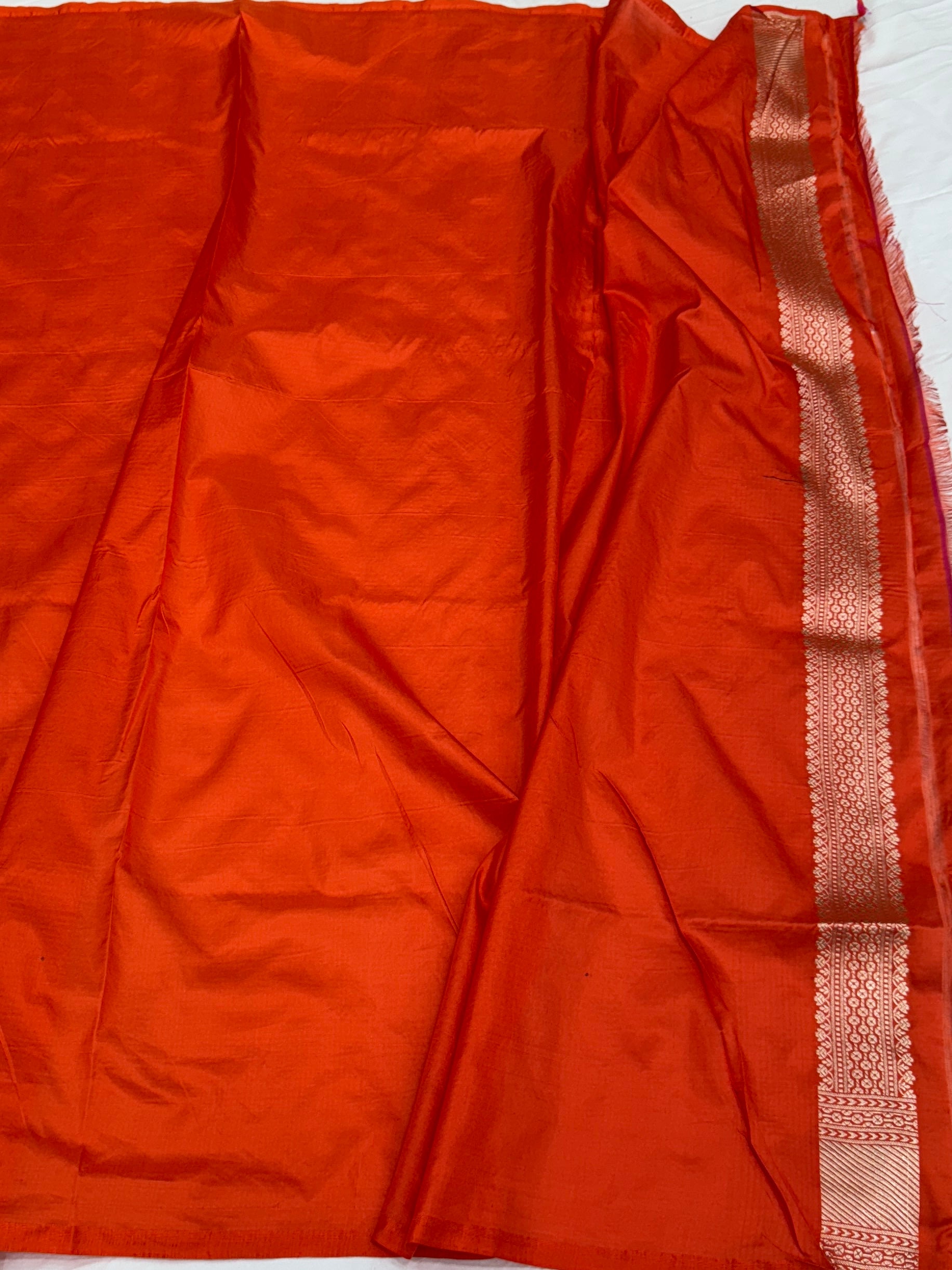 Banarasi Pure Silk Brocade Saree – Luxurious Katan Silk with Intricate Brocade Weave