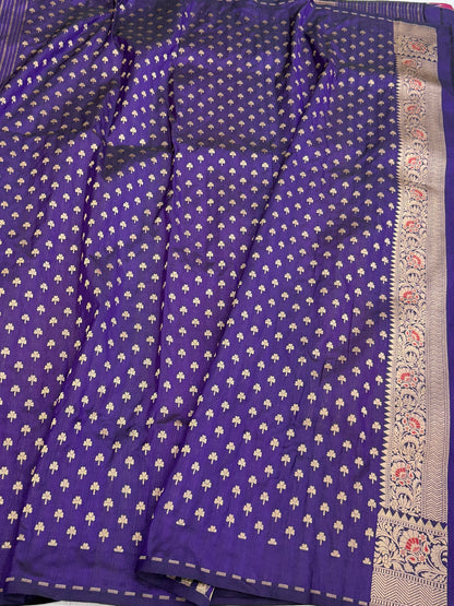 Banarasi Tilfi Minakari Pure Katan Silk Saree