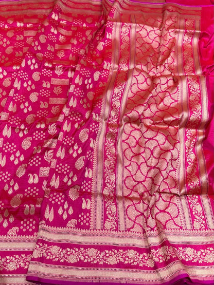 Banarasi Pure Katan Silk Saree | Pure Silk | Cutwork Technique | Banarasi Katan Silk Saree