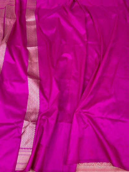 Red Handwoven Pure Banarasi Silk Brocade Saree