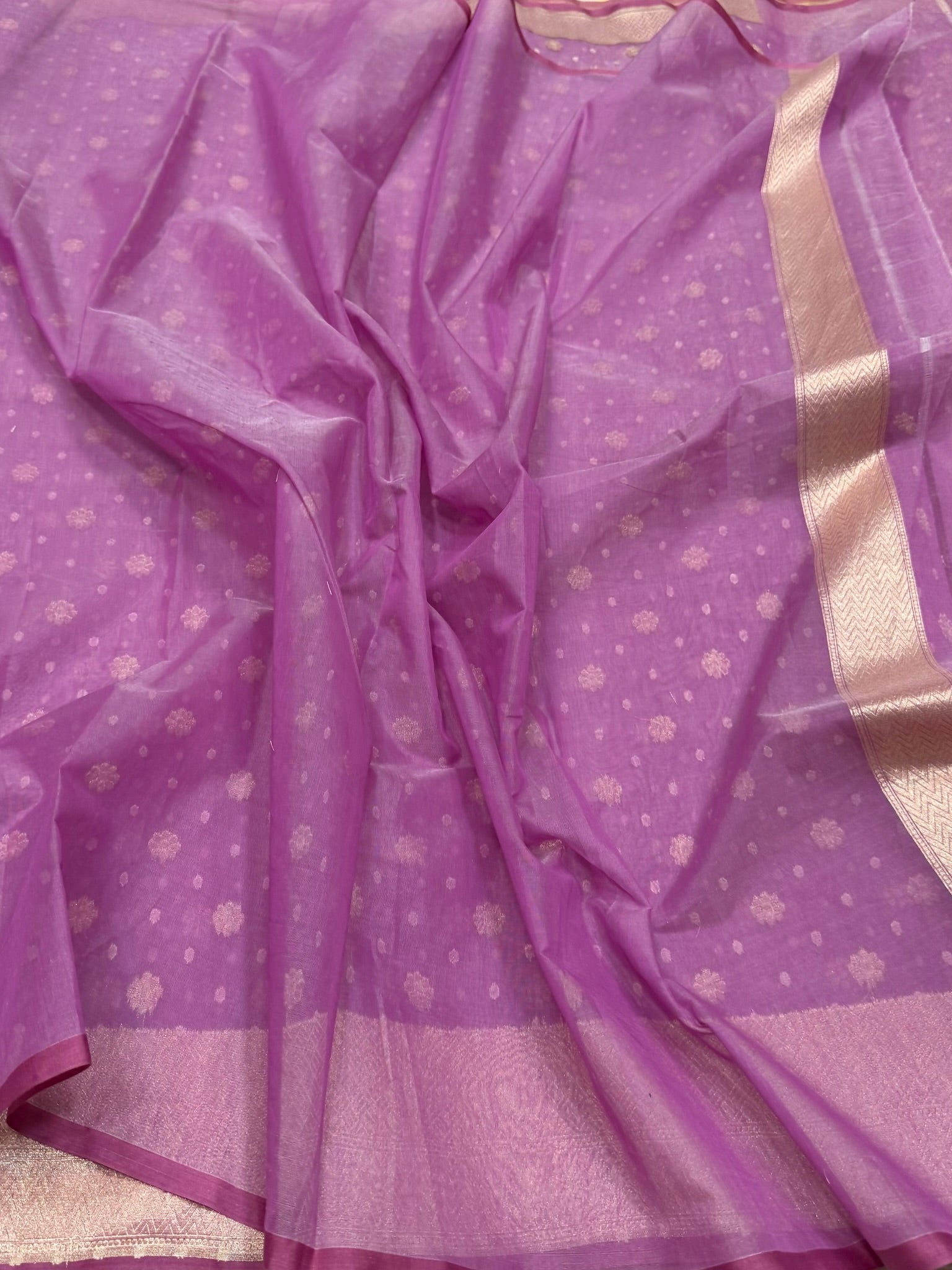 Banarasi Pure Kora Cotton Saree