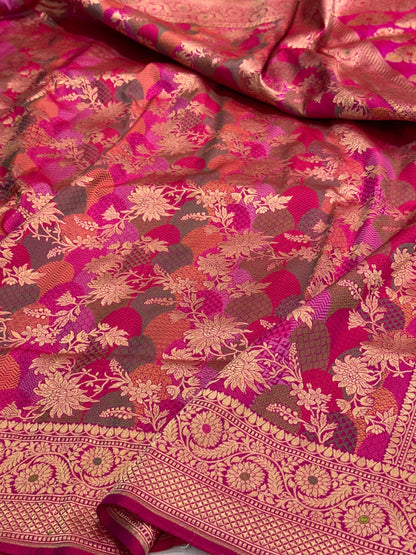 Banarasi Tilfi Minakari Pure Silk Saree