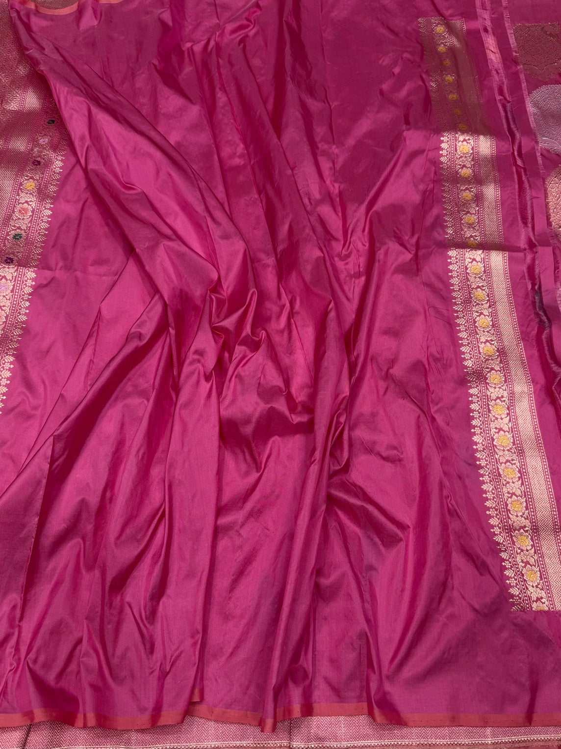 Gajiri Pink Handwoven Pure Banarasi Silk Saree