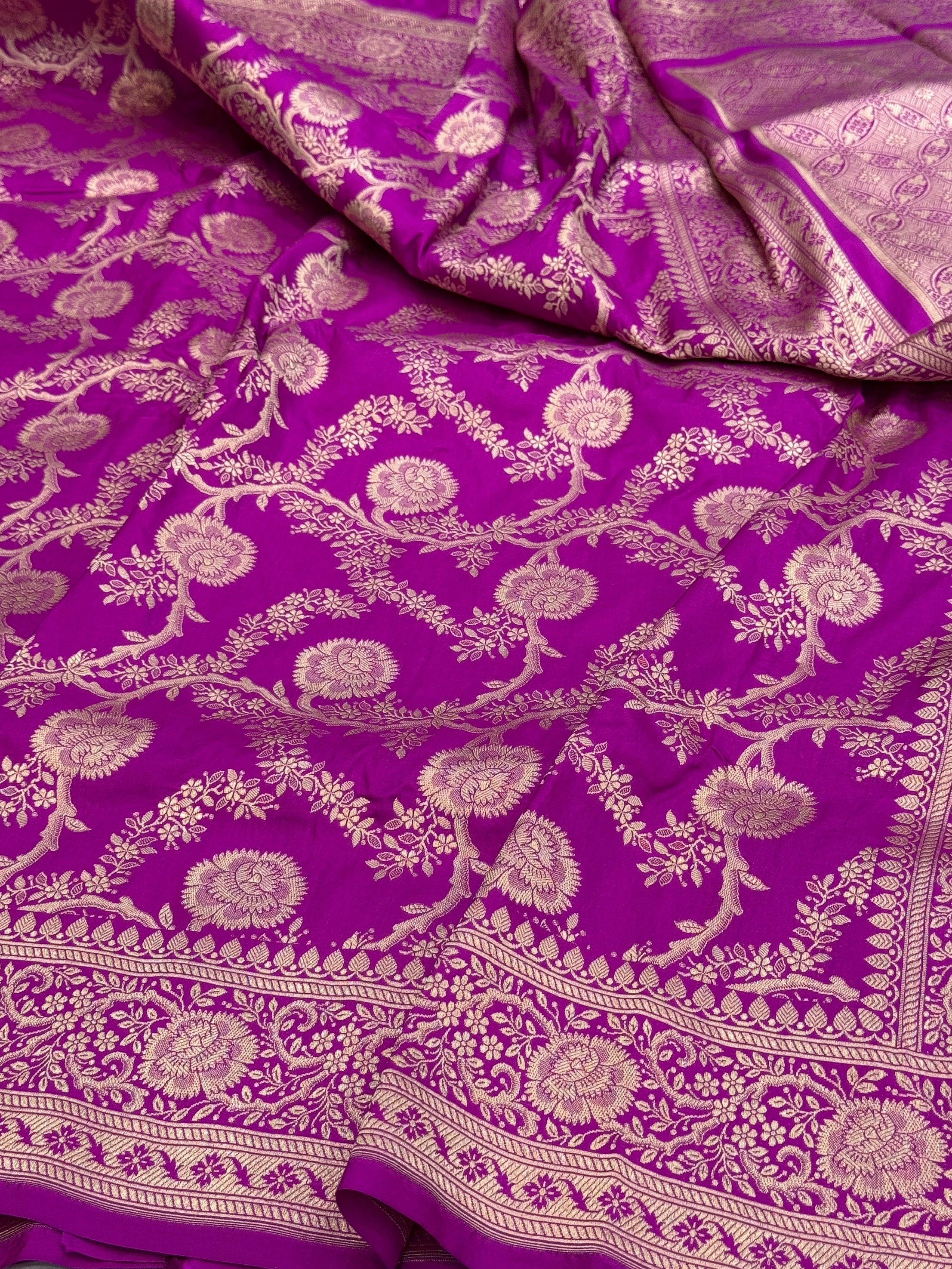 Banarasi Pure Katan Silk Saree | Pure Silk | Cutwork Technique | Banarasi Katan Silk Saree