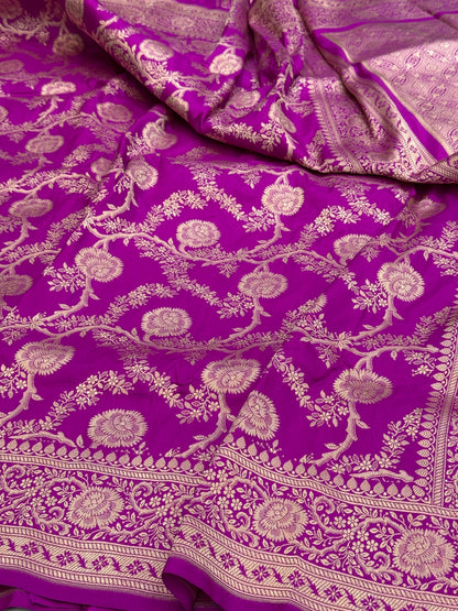 Banarasi Pure Katan Silk Saree | Pure Silk | Cutwork Technique | Banarasi Katan Silk Saree