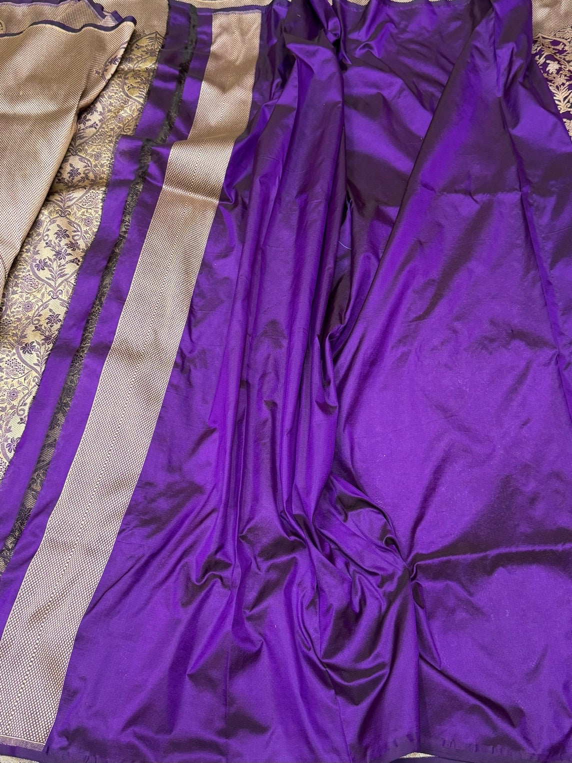 Banarasi Minakari Pure Silk Brocade Saree | 100% Pure Katan Silk Handwoven in Banaras