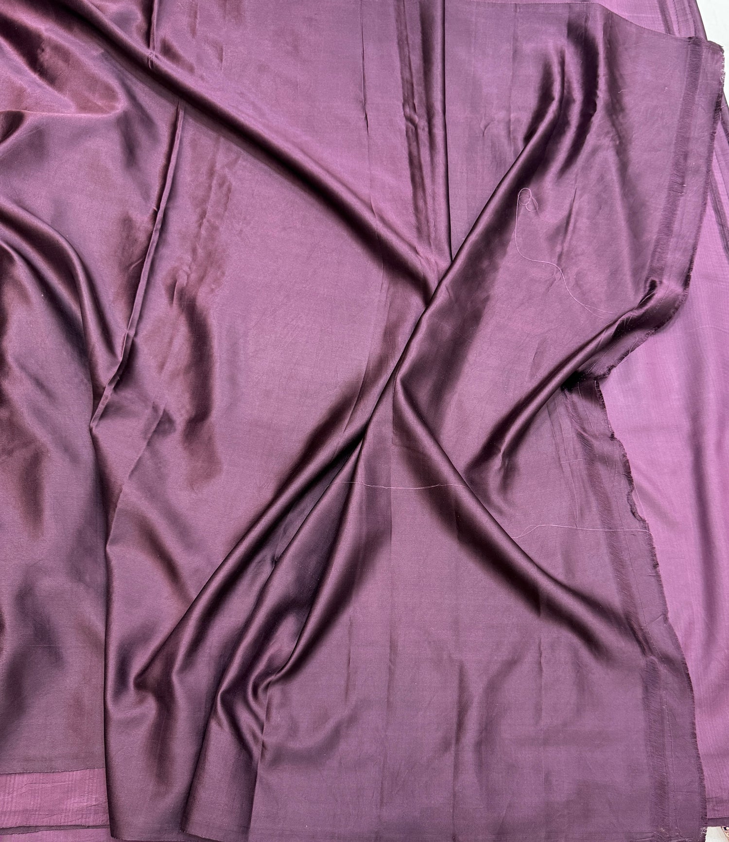 Wine Handwoven Pure Mashru Banarasi Satin Silk Saree