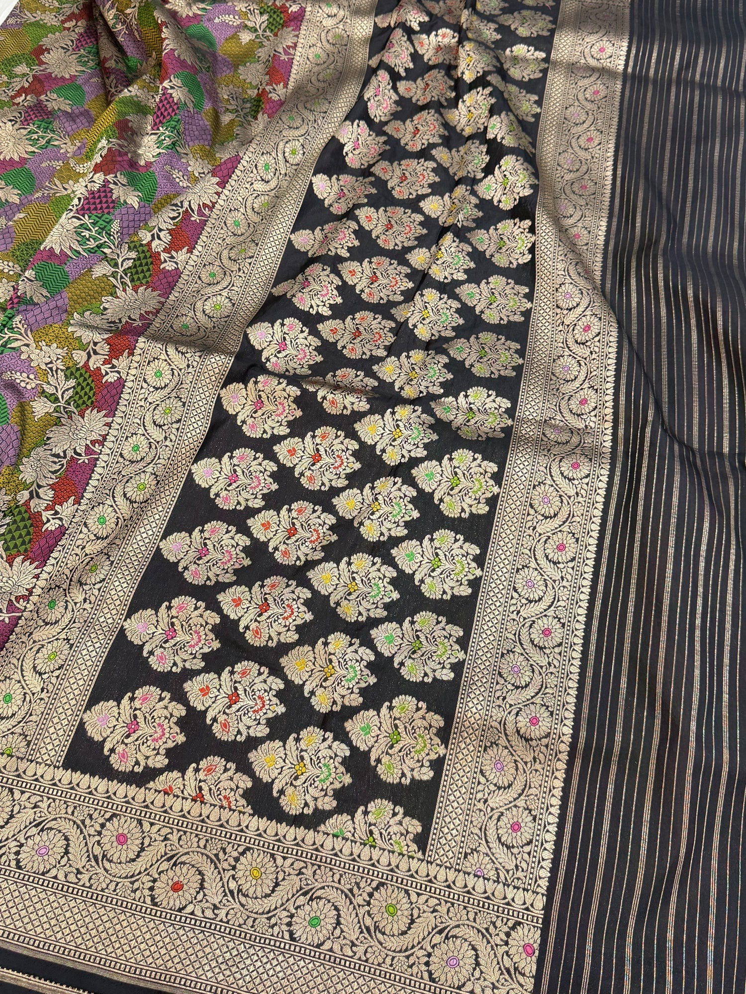 Banarasi Tilfi Minakari Pure Silk Saree