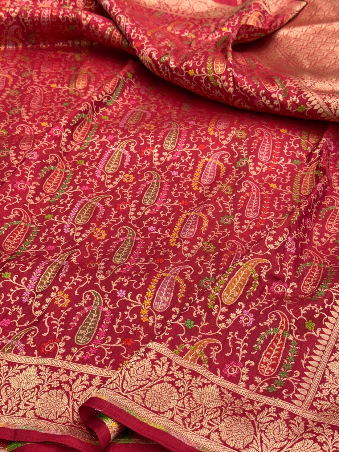 Banarasi Tilfi Minakari  Pure Katan Silk Saree