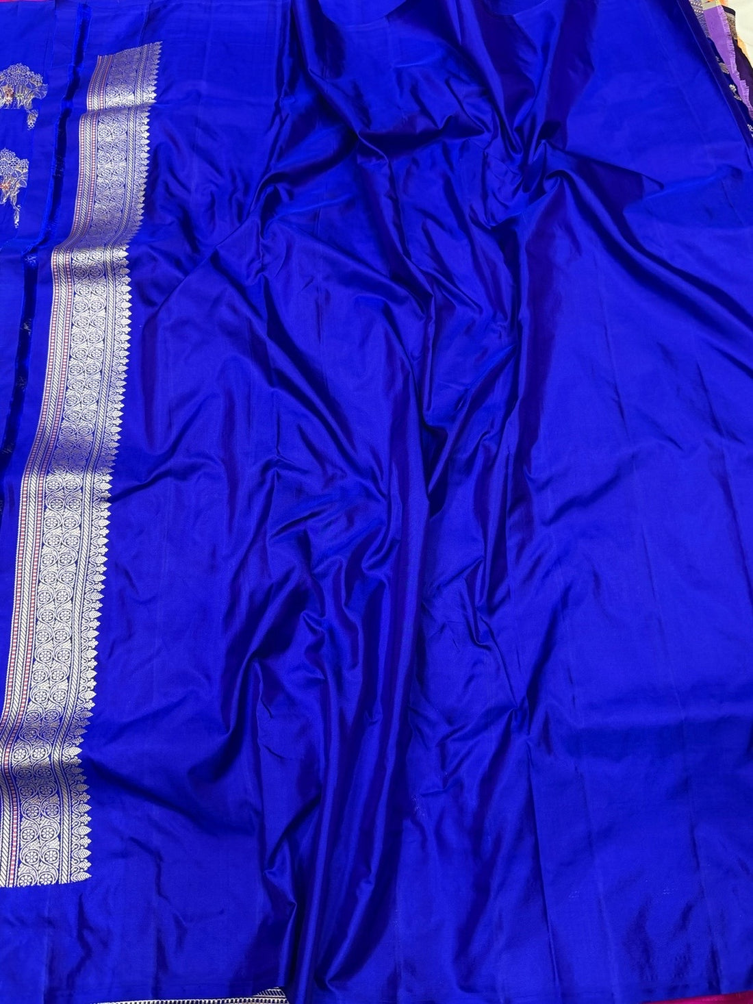 Royal Blue Handwoven Pure Banarasi Silk Saree
