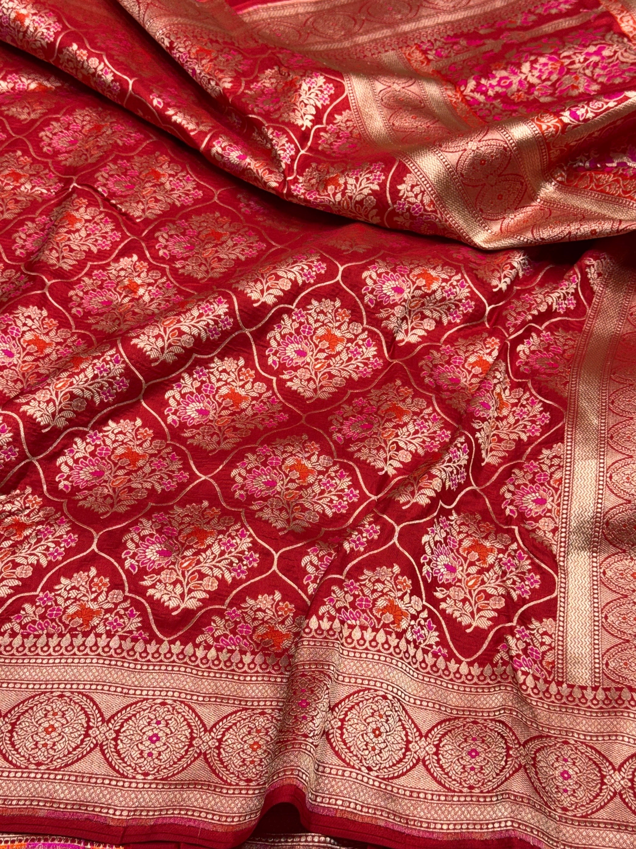 Banarasi Minakari Pure Katan Silk Saree