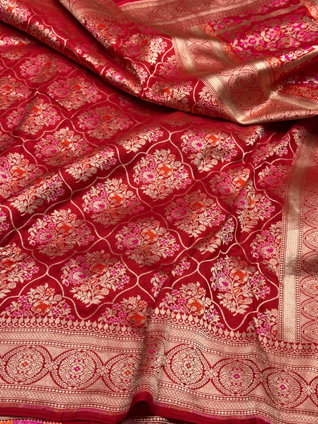 Banarasi Minakari Pure Katan Silk Saree