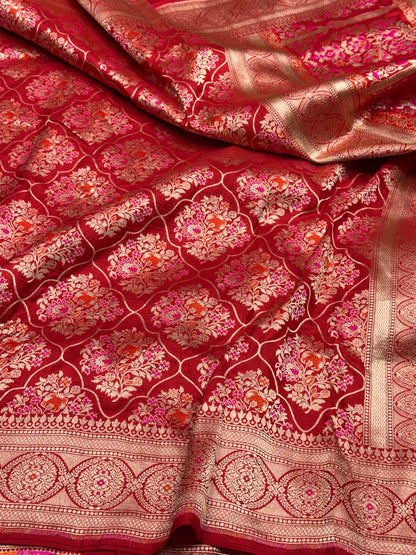 Banarasi Minakari Pure Katan Silk Saree