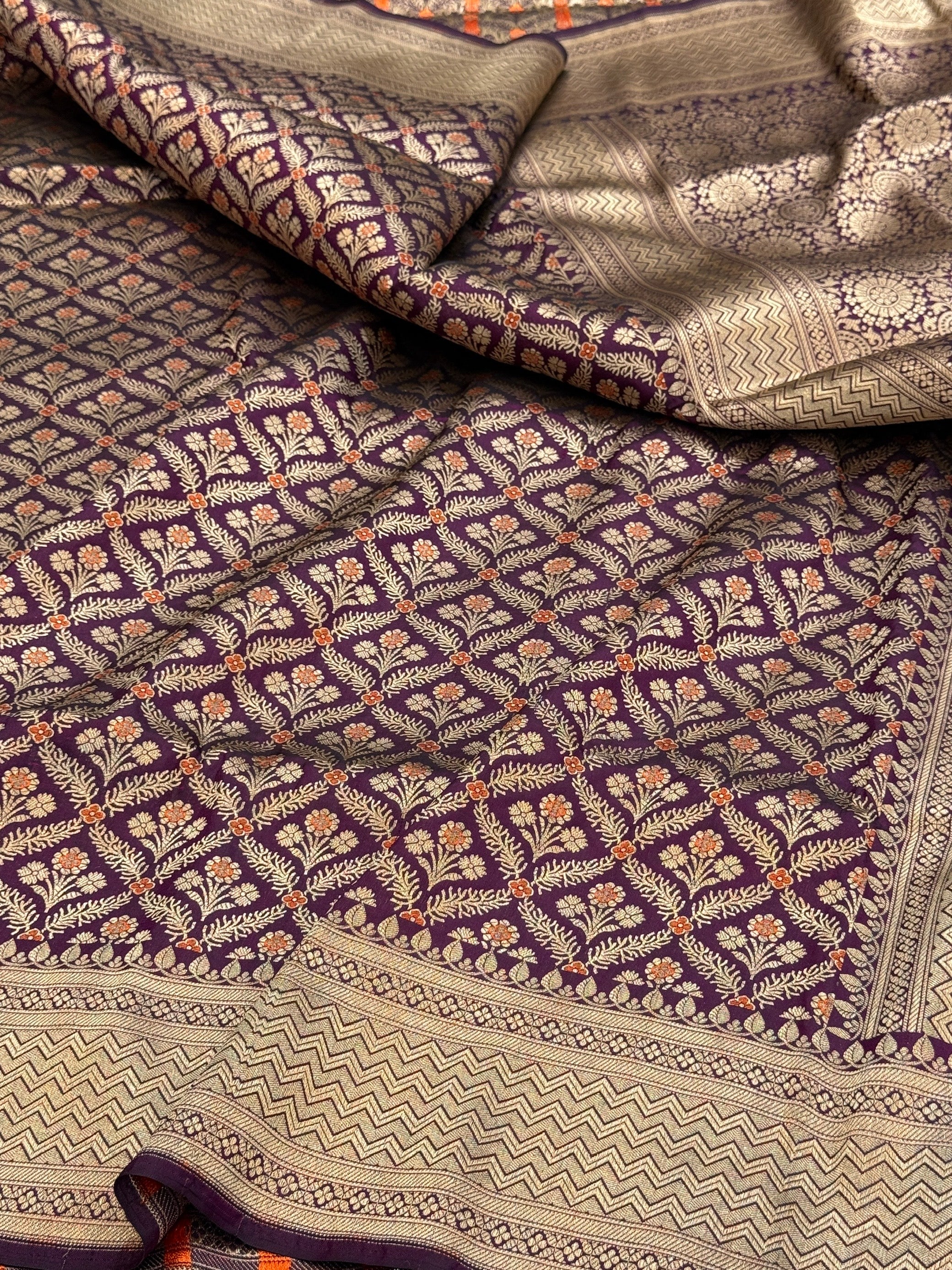 Banarasi Minakari Pure Katan Silk Brocade Saree ā Rich Traditional Brocade Weave