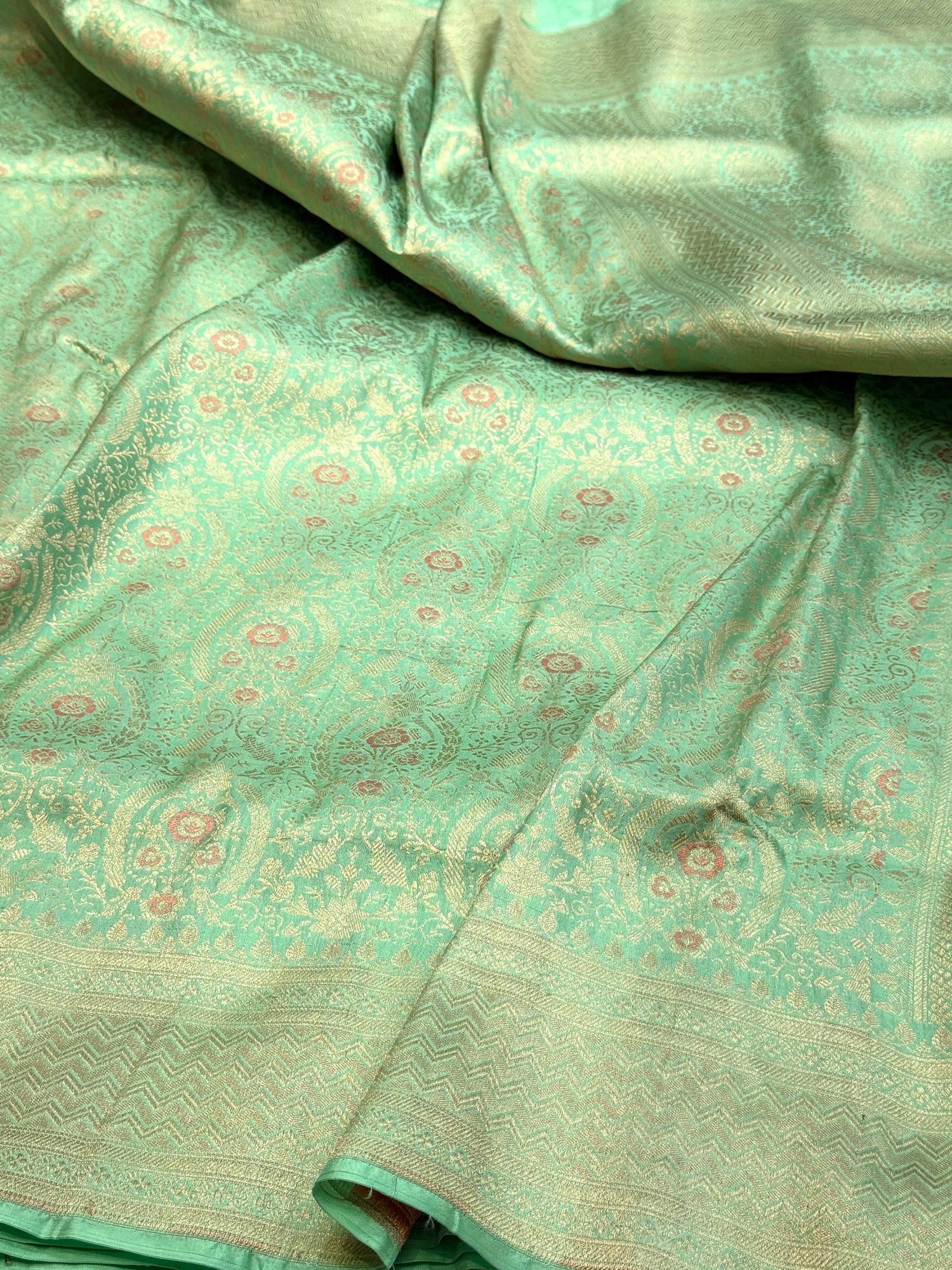 Banarasi Minakari Pure Katan Silk Brocade Saree – Rich Traditional Brocade Weave