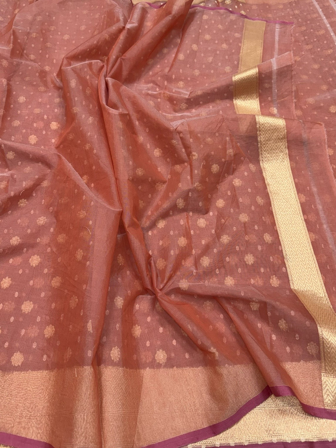Banarasi Pure Kora Cotton Saree