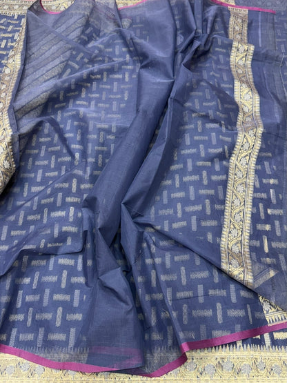 Banarasi Pure Kora Cotton Saree