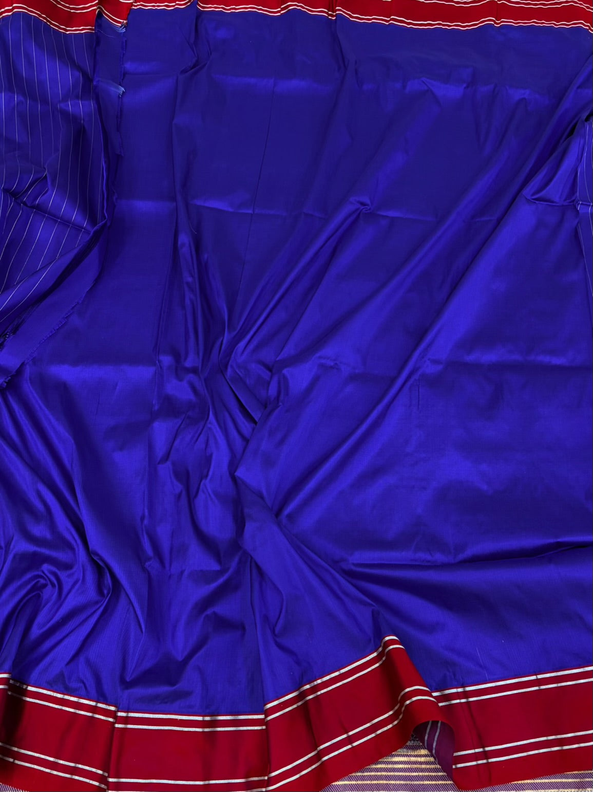 Royal Blue Handwoven Pure Banarasi Katan Silk Saree