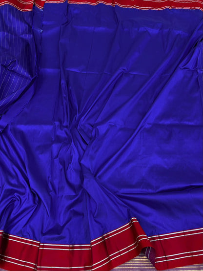 Royal Blue Handwoven Pure Banarasi Katan Silk Saree