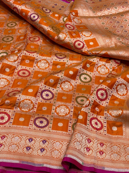 Banarasi Minakari Pure Katan Silk Saree