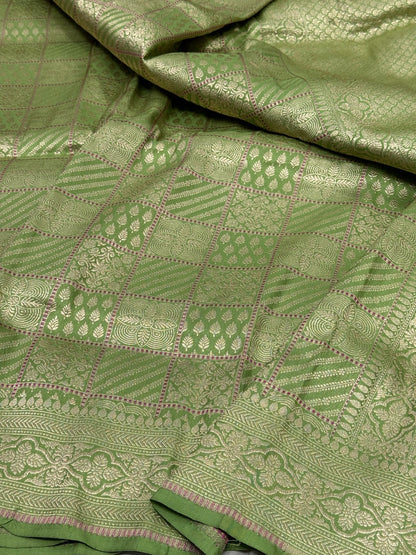 Banarasi Minakari Pure Silk Brocade Saree