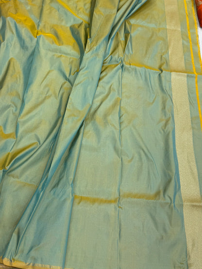 Banarasi Minakari Pure Silk Brocade Saree | 100% Pure Katan Silk Handwoven in Banaras
