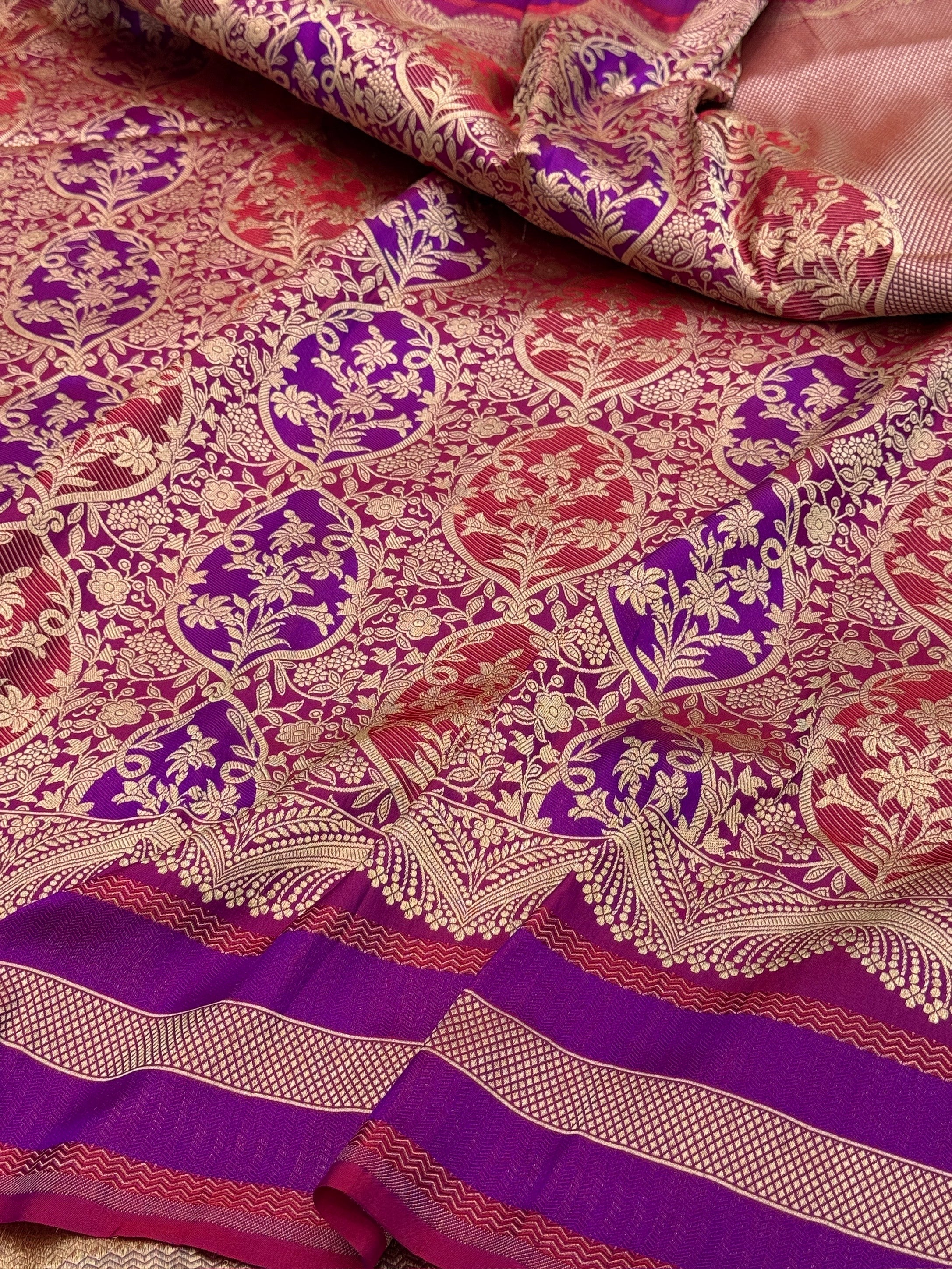 Banarasi Minakari Pure Silk Brocade Saree