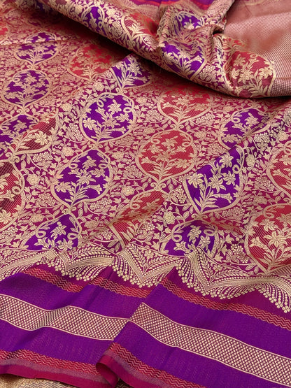 Banarasi Minakari Pure Silk Brocade Saree