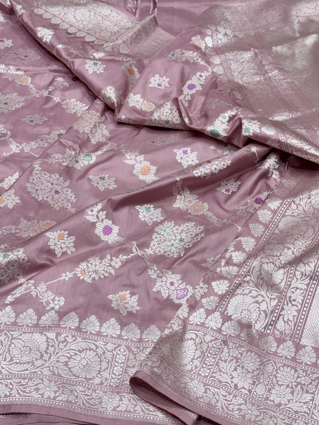 Gajiri Pink Handwoven Pure Banarasi Silk Saree