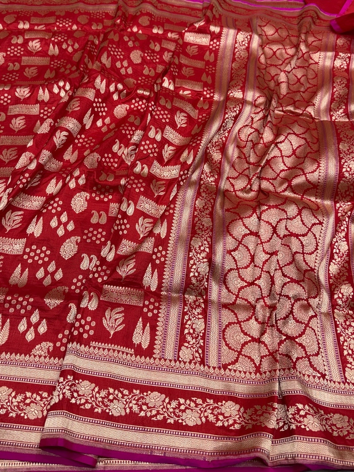Banarasi Pure Katan Silk Saree | Pure Silk | Cutwork Technique | Banarasi Katan Silk Saree